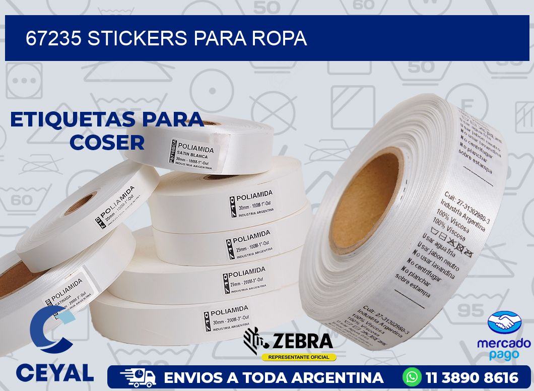 67235 STICKERS PARA ROPA