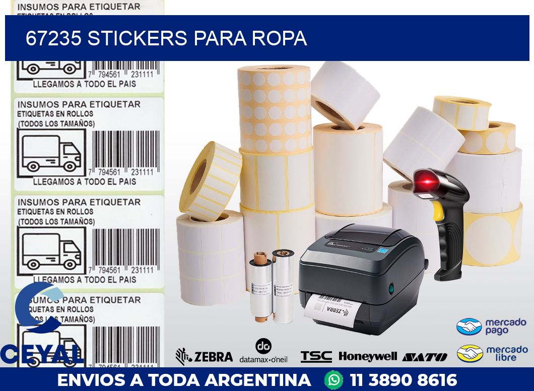 67235 STICKERS PARA ROPA