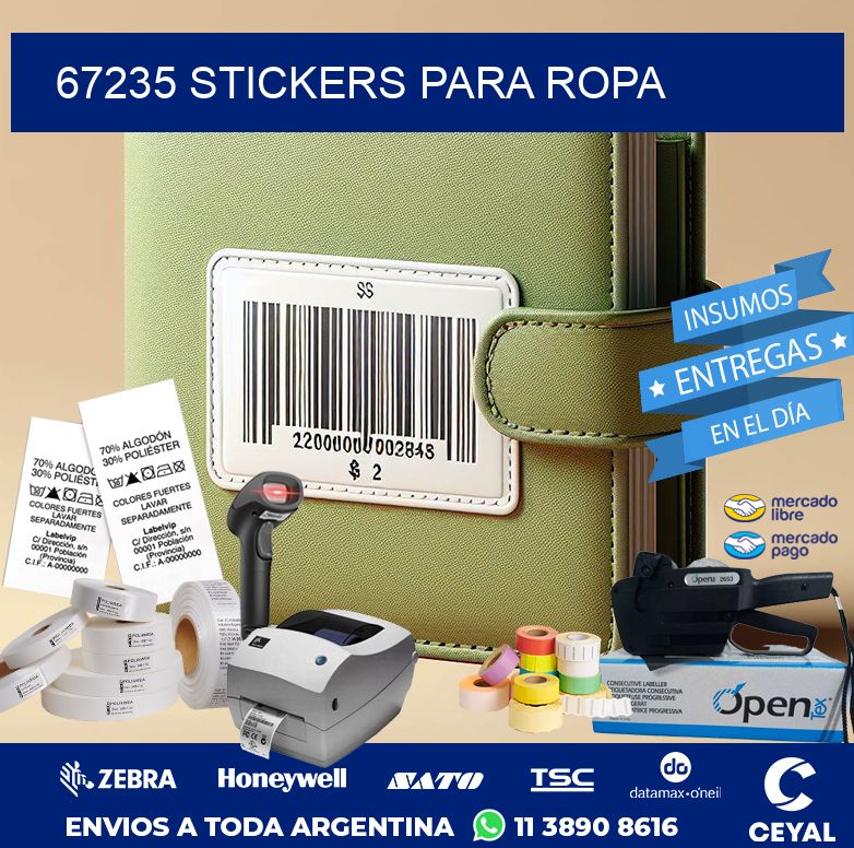67235 STICKERS PARA ROPA
