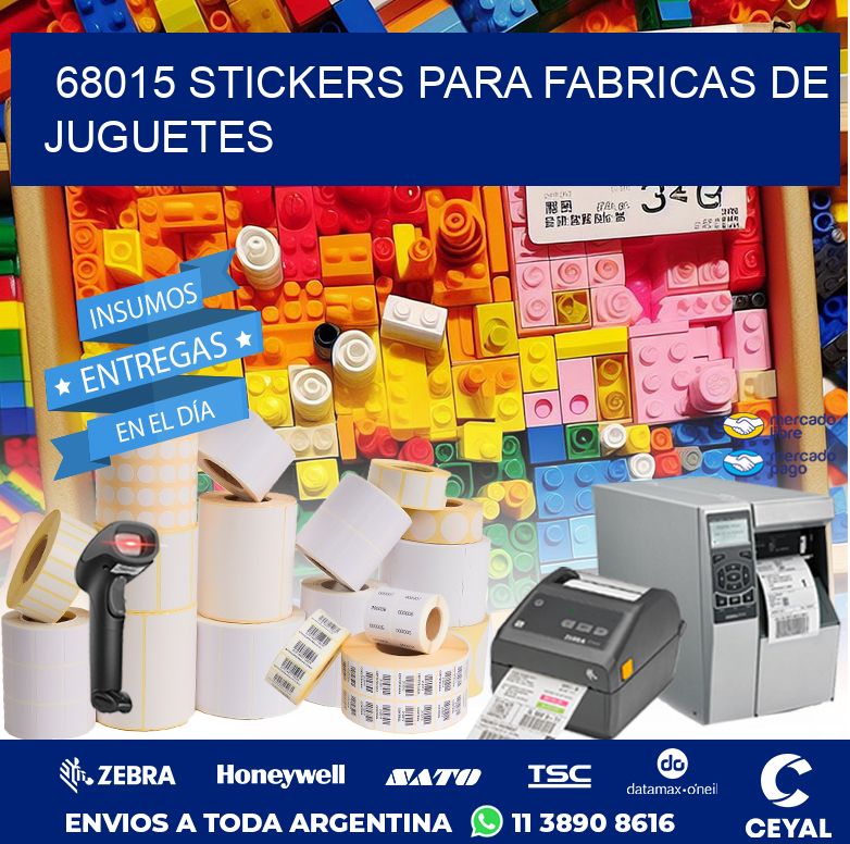 68015 STICKERS PARA FABRICAS DE JUGUETES
