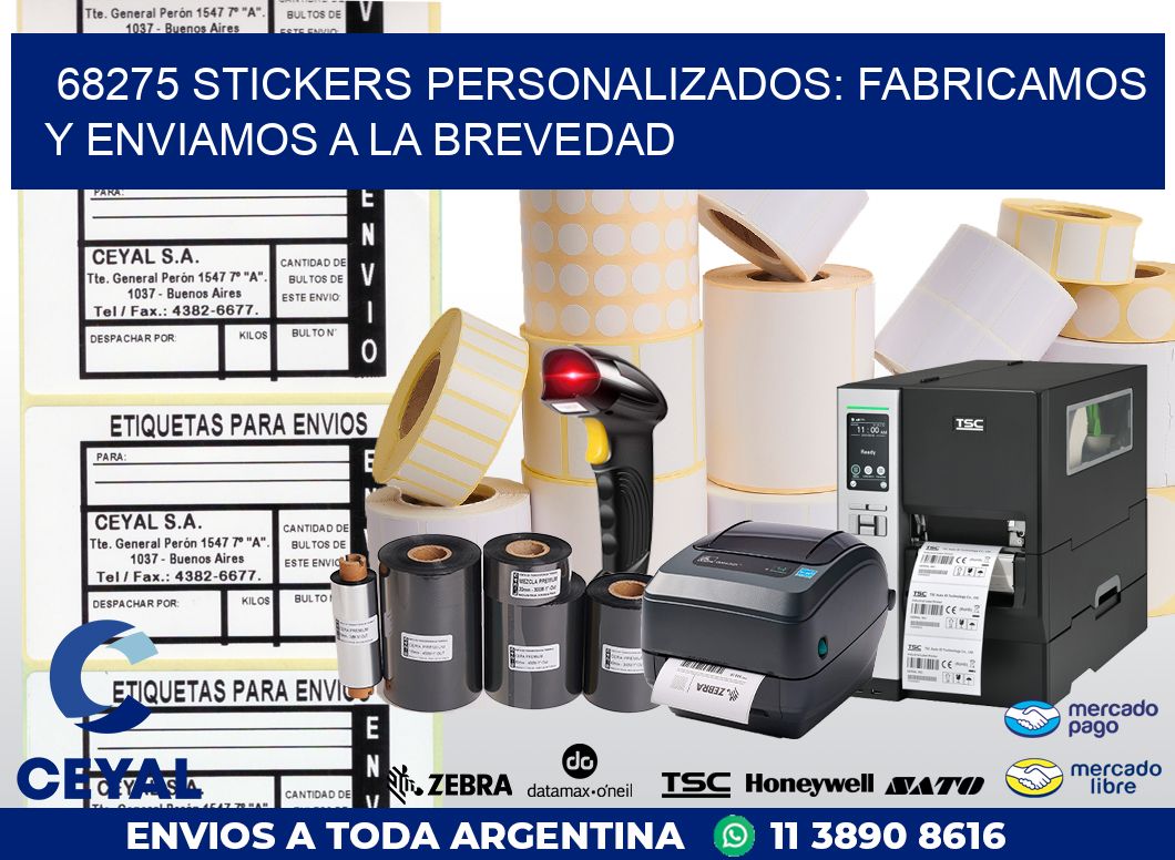 68275 STICKERS PERSONALIZADOS: FABRICAMOS Y ENVIAMOS A LA BREVEDAD