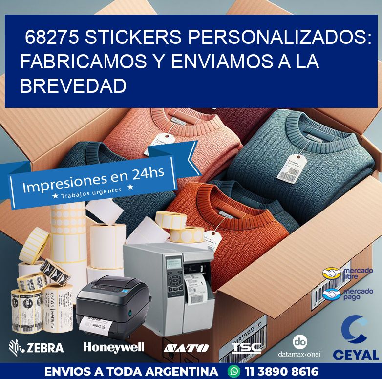 68275 STICKERS PERSONALIZADOS: FABRICAMOS Y ENVIAMOS A LA BREVEDAD