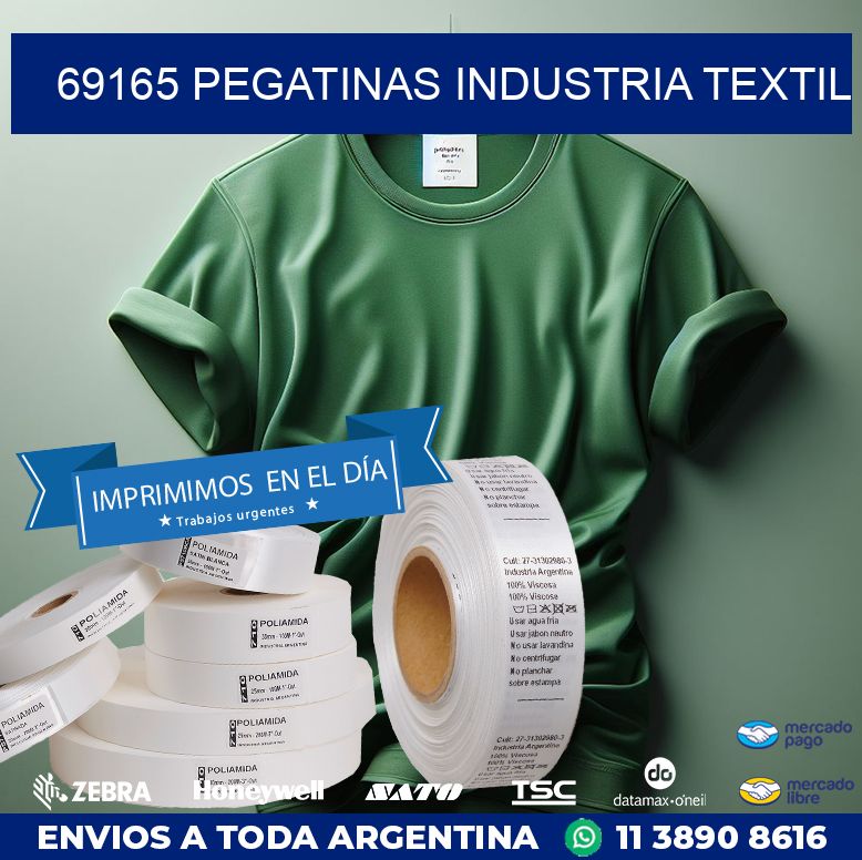 69165 PEGATINAS INDUSTRIA TEXTIL