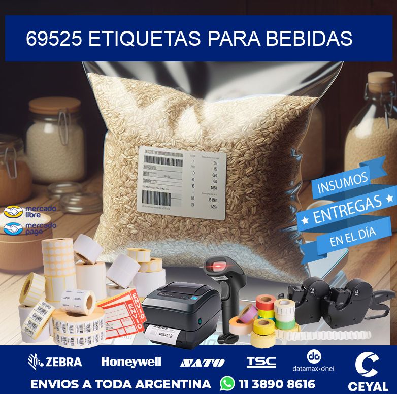 69525 ETIQUETAS PARA BEBIDAS