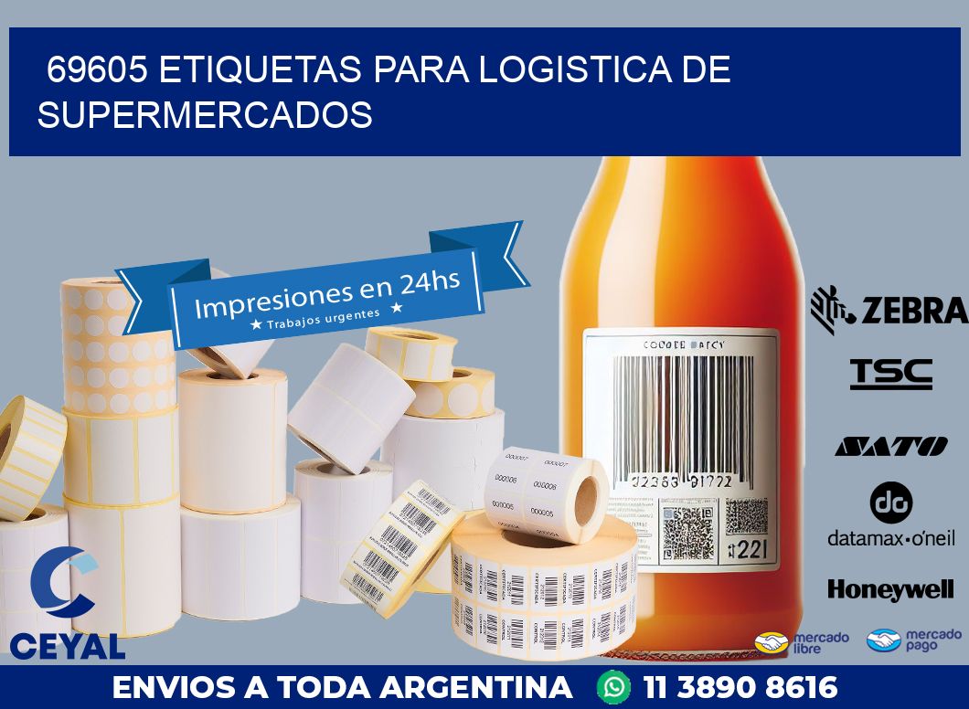 69605 ETIQUETAS PARA LOGISTICA DE SUPERMERCADOS