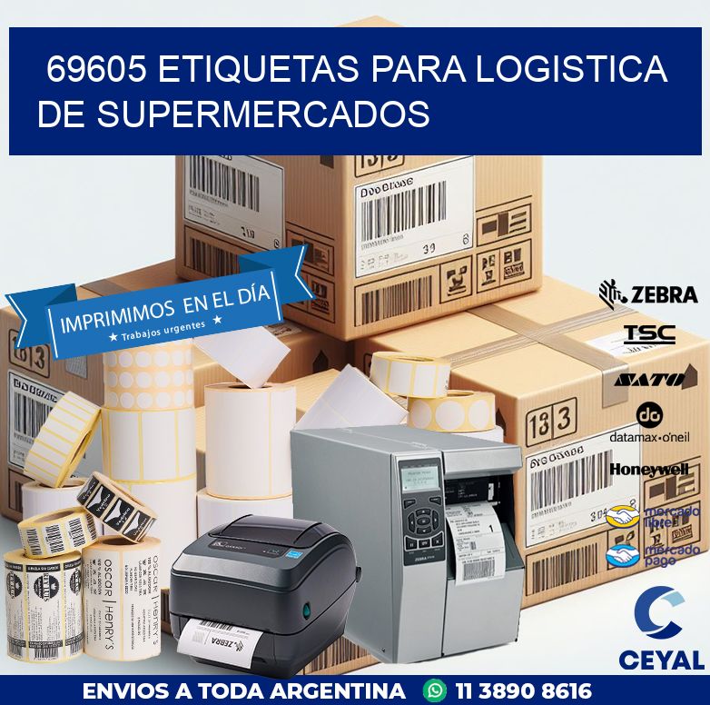 69605 ETIQUETAS PARA LOGISTICA DE SUPERMERCADOS