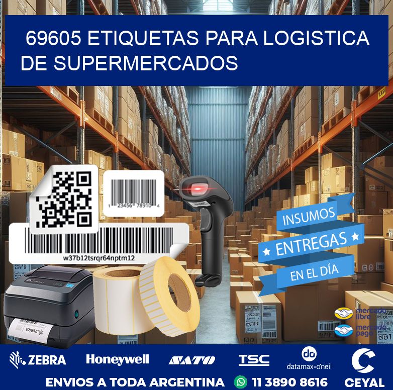 69605 ETIQUETAS PARA LOGISTICA DE SUPERMERCADOS