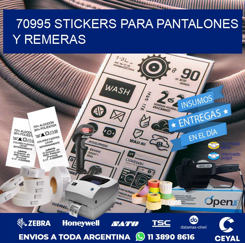 70995 STICKERS PARA PANTALONES Y REMERAS