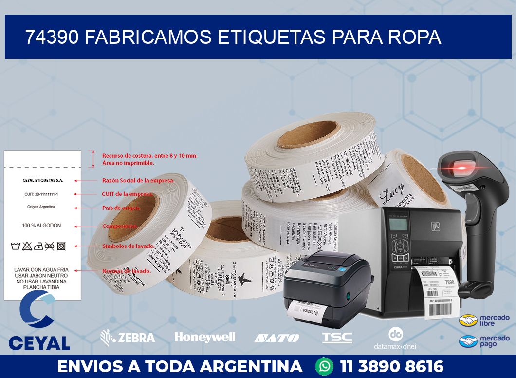 74390 FABRICAMOS ETIQUETAS PARA ROPA
