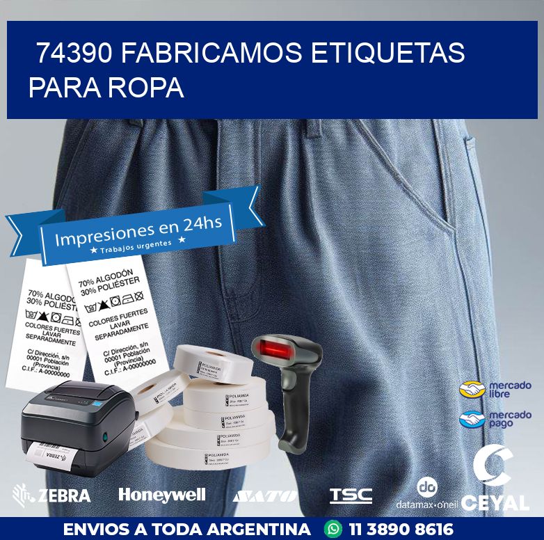 74390 FABRICAMOS ETIQUETAS PARA ROPA