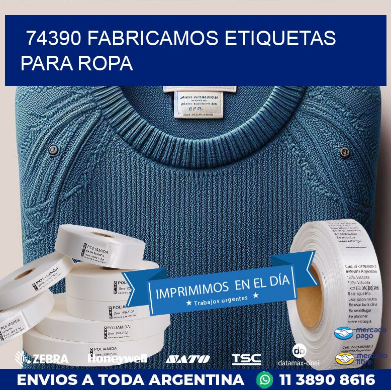 74390 FABRICAMOS ETIQUETAS PARA ROPA