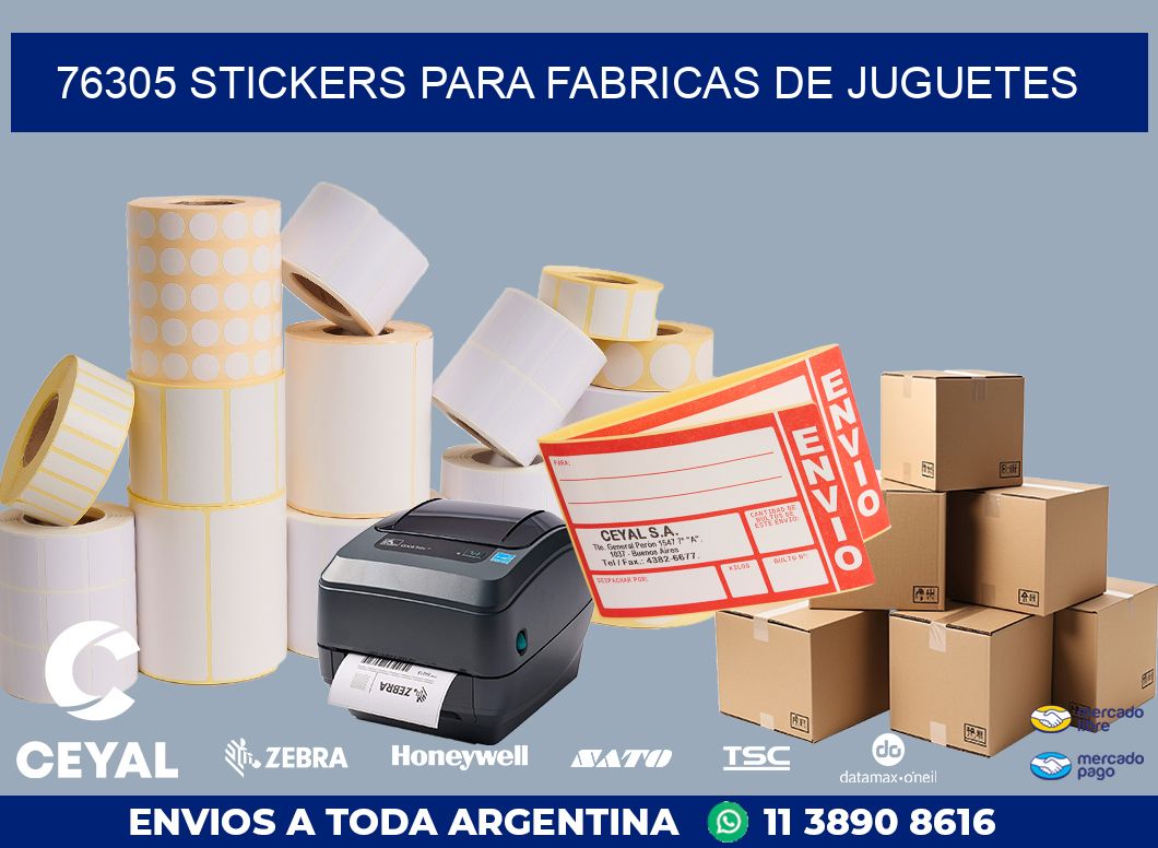 76305 STICKERS PARA FABRICAS DE JUGUETES