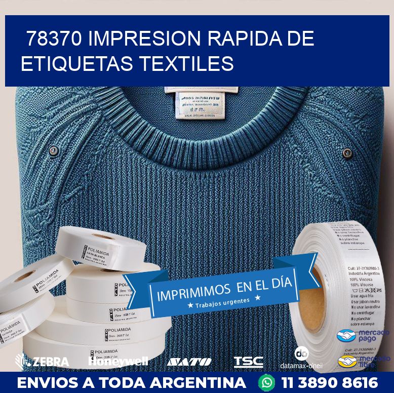 78370 IMPRESION RAPIDA DE ETIQUETAS TEXTILES