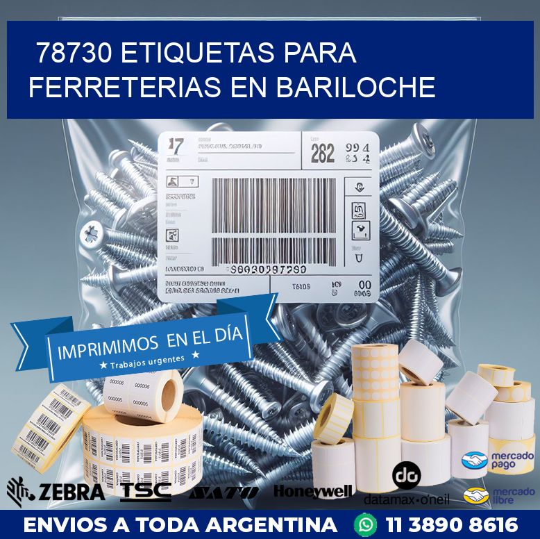 78730 ETIQUETAS PARA FERRETERIAS EN BARILOCHE
