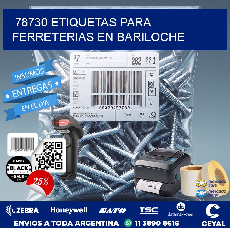 78730 ETIQUETAS PARA FERRETERIAS EN BARILOCHE