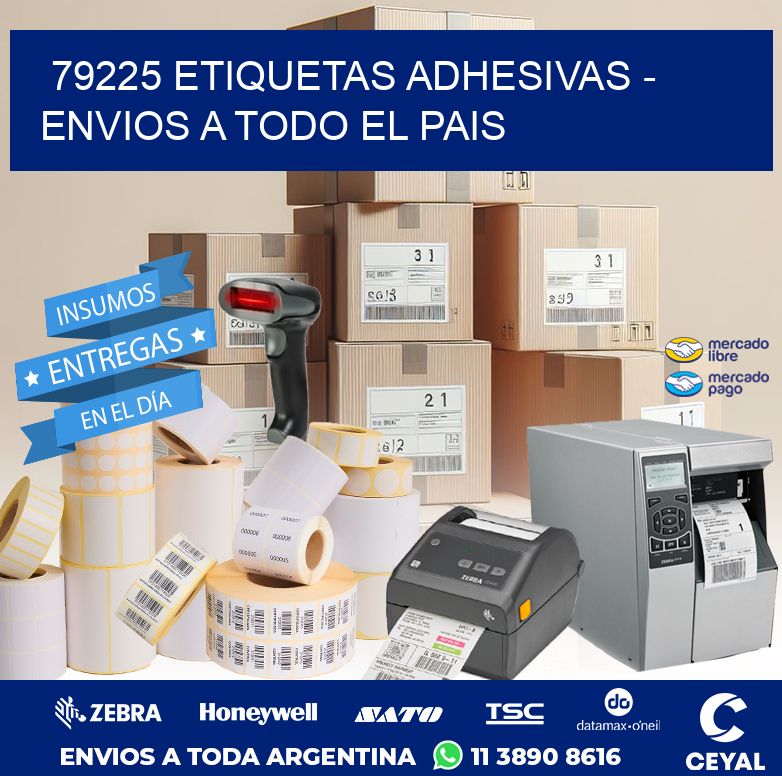 79225 ETIQUETAS ADHESIVAS - ENVIOS A TODO EL PAIS