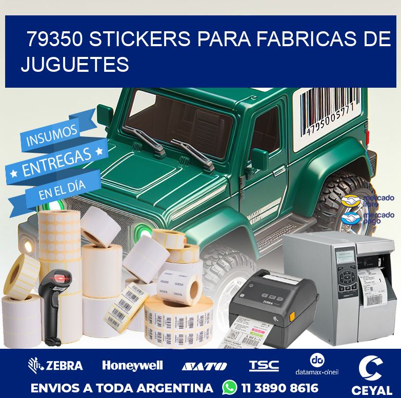 79350 STICKERS PARA FABRICAS DE JUGUETES