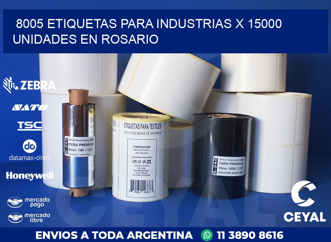 8005 ETIQUETAS PARA INDUSTRIAS x 15000 UNIDADES EN ROSARIO