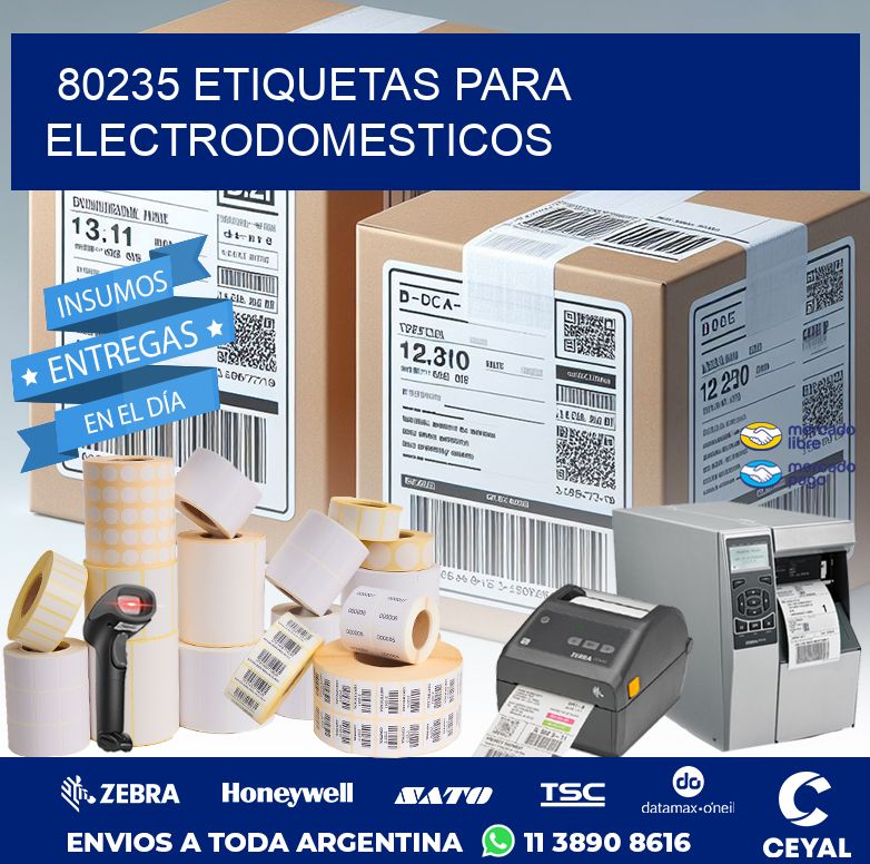 80235 ETIQUETAS PARA ELECTRODOMESTICOS