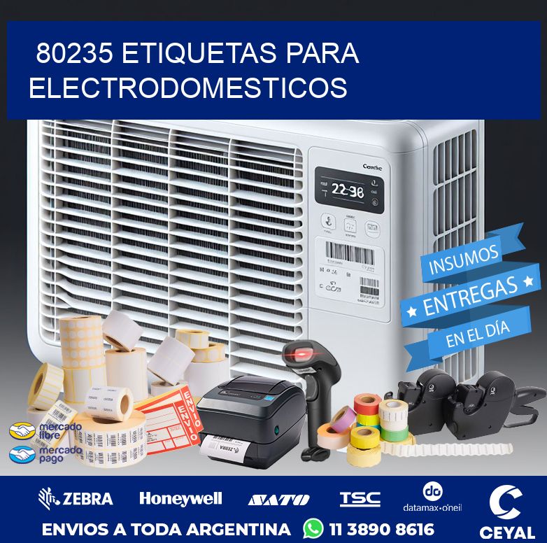 80235 ETIQUETAS PARA ELECTRODOMESTICOS