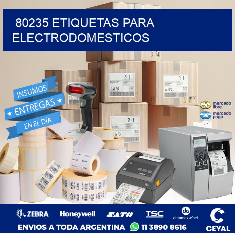 80235 ETIQUETAS PARA ELECTRODOMESTICOS