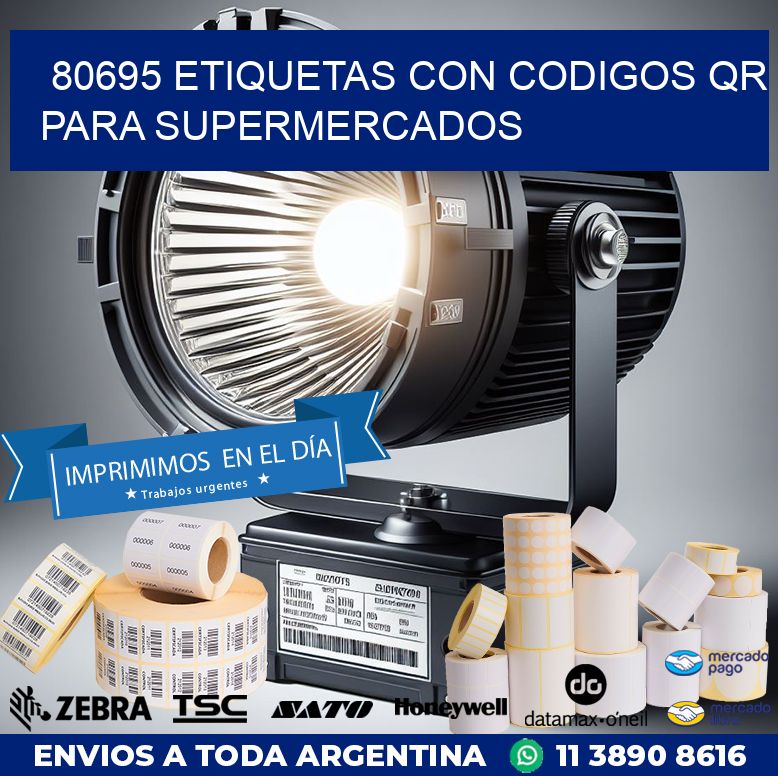 80695 ETIQUETAS CON CODIGOS QR PARA SUPERMERCADOS