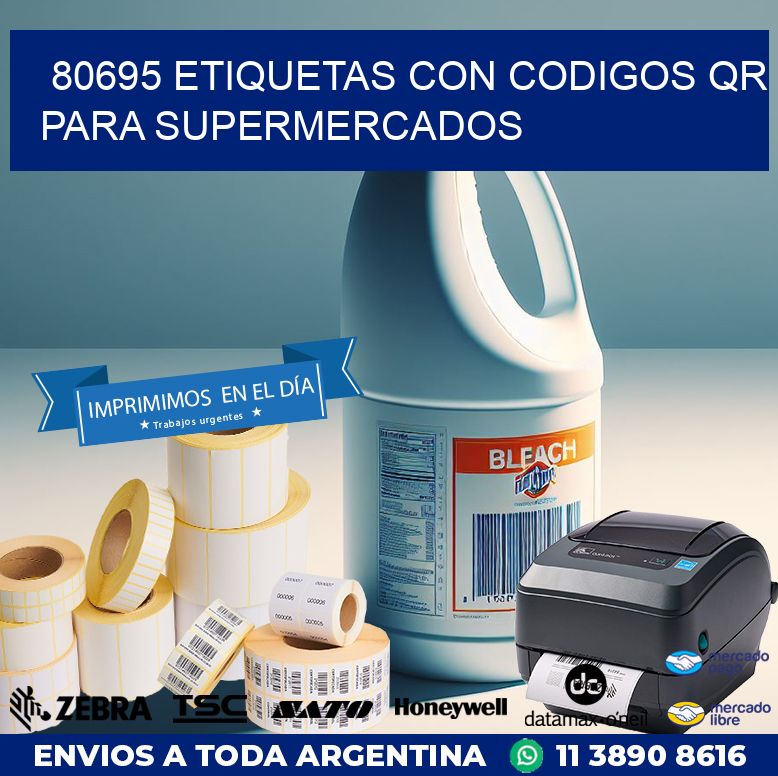 80695 ETIQUETAS CON CODIGOS QR PARA SUPERMERCADOS