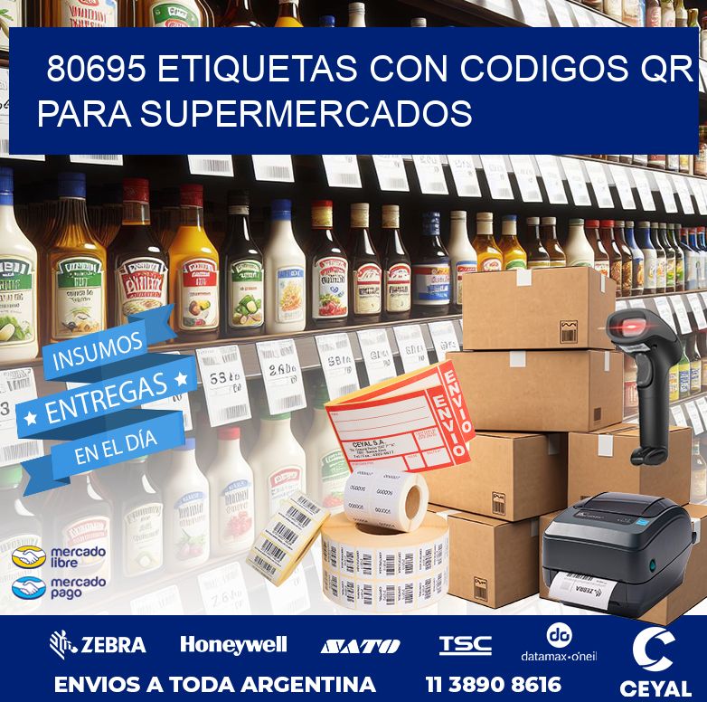80695 ETIQUETAS CON CODIGOS QR PARA SUPERMERCADOS