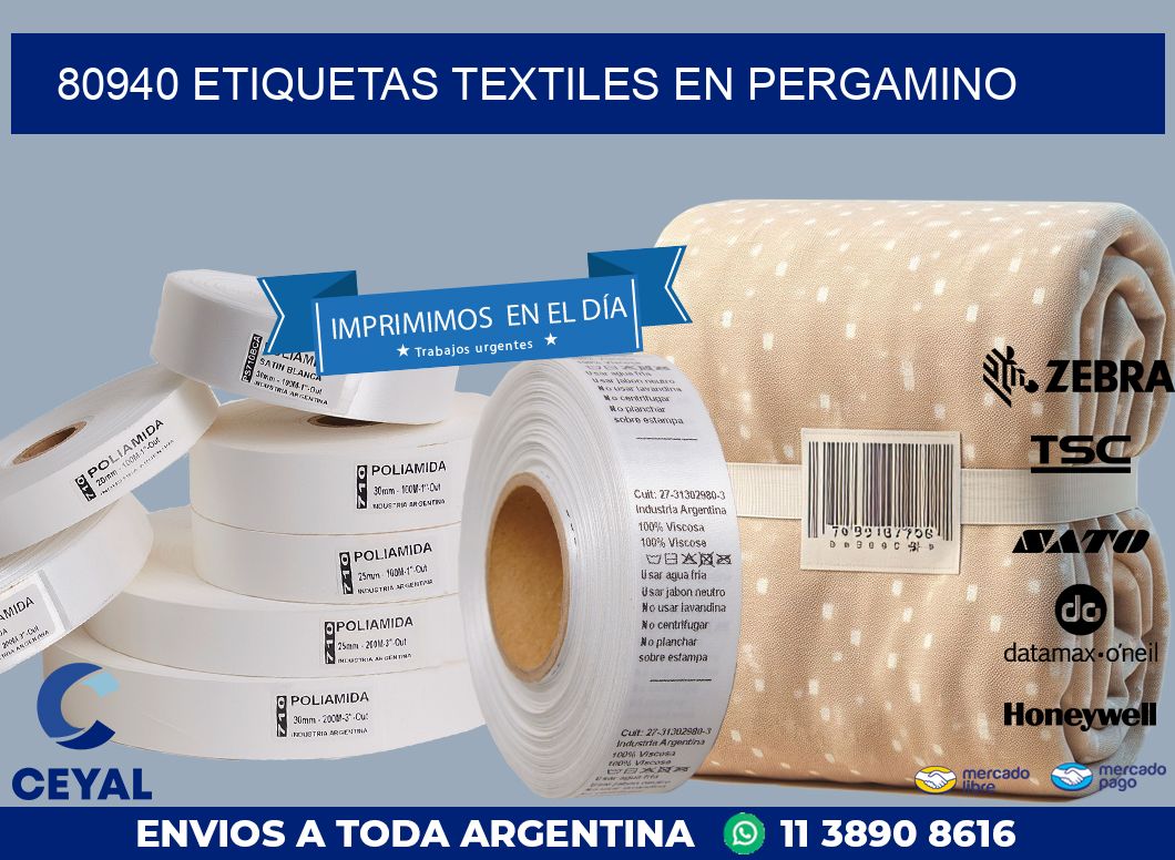 80940 ETIQUETAS TEXTILES EN PERGAMINO
