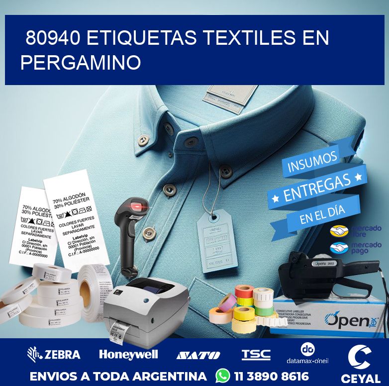 80940 ETIQUETAS TEXTILES EN PERGAMINO