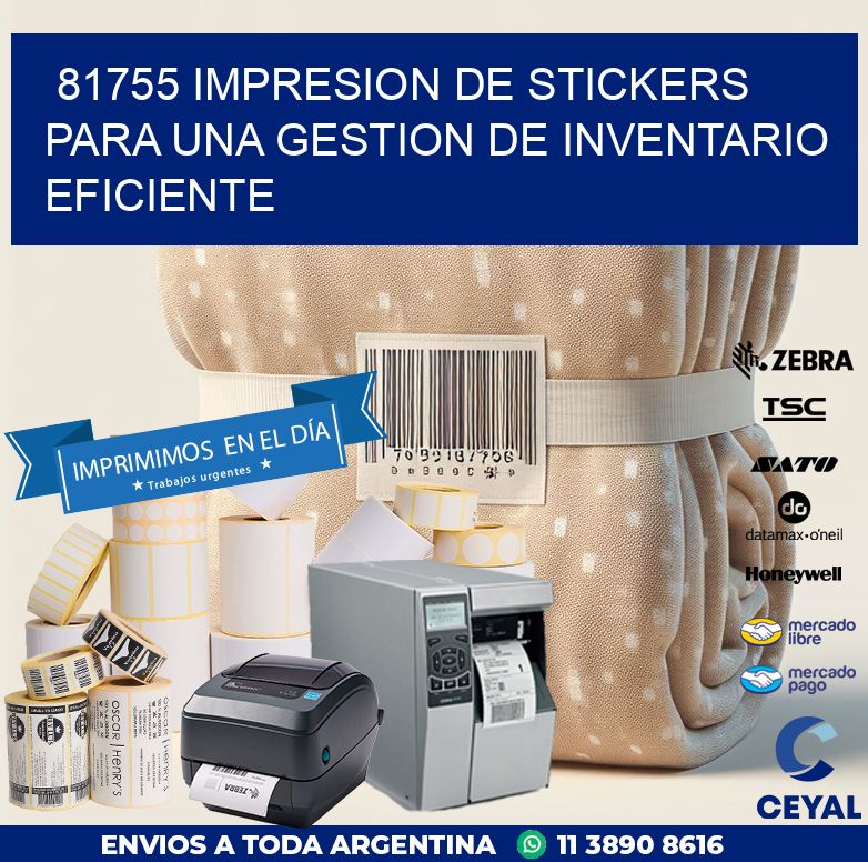 81755 IMPRESION DE STICKERS PARA UNA GESTION DE INVENTARIO EFICIENTE