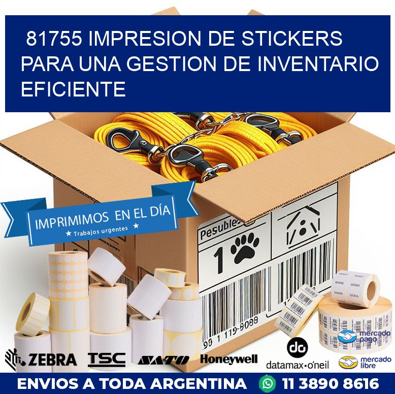 81755 IMPRESION DE STICKERS PARA UNA GESTION DE INVENTARIO EFICIENTE