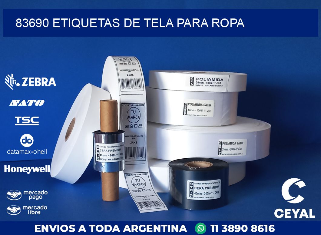 83690 ETIQUETAS DE TELA PARA ROPA
