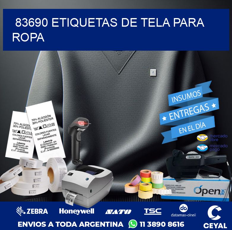 83690 ETIQUETAS DE TELA PARA ROPA