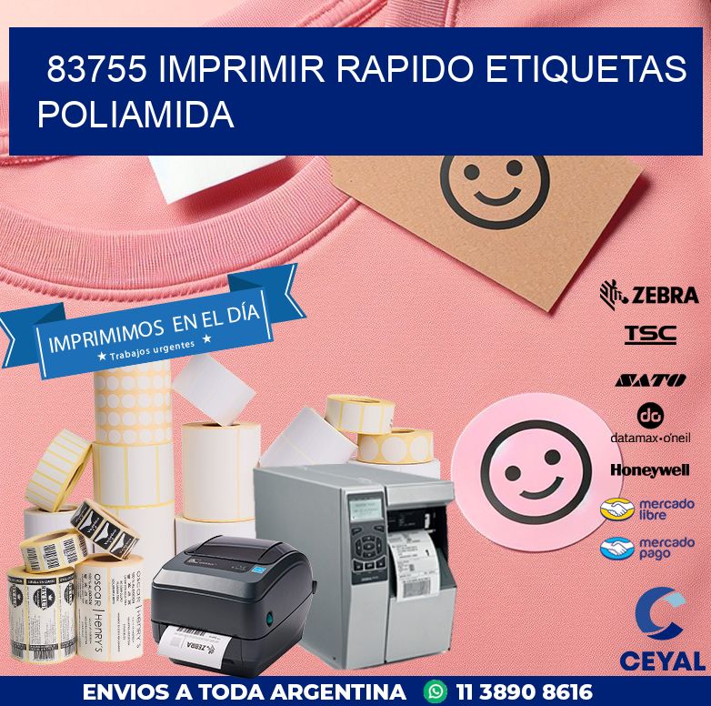 83755 IMPRIMIR RAPIDO ETIQUETAS POLIAMIDA