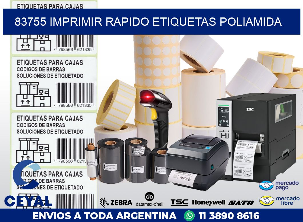 83755 IMPRIMIR RAPIDO ETIQUETAS POLIAMIDA