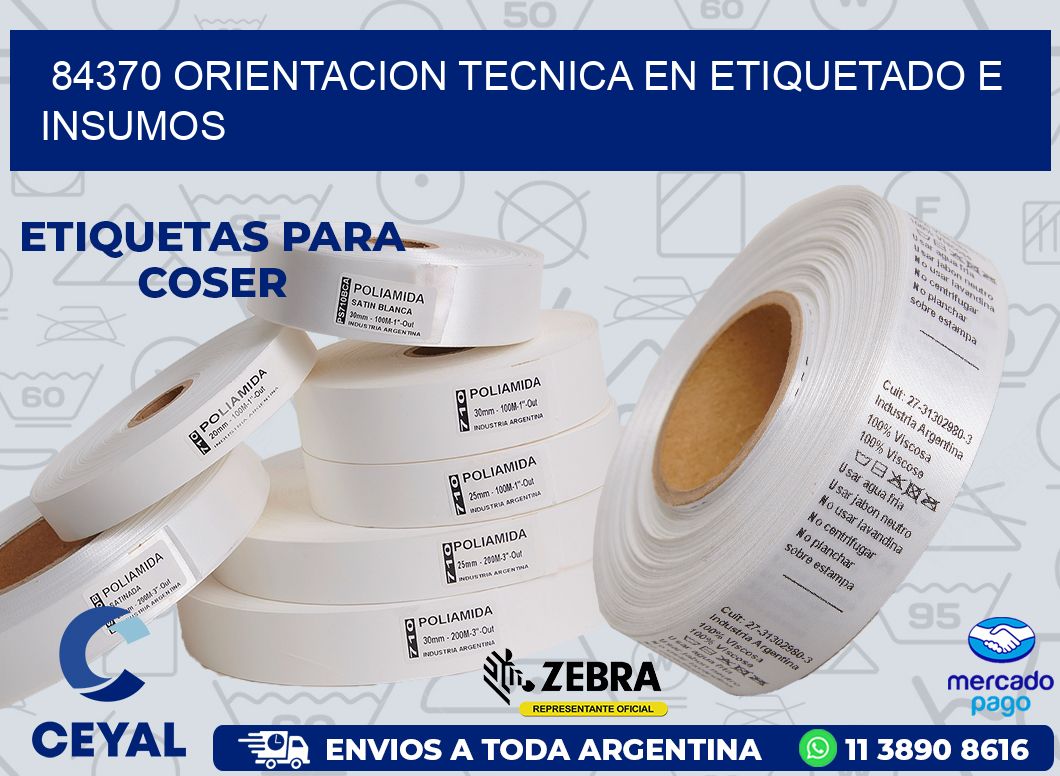 84370 ORIENTACION TECNICA EN ETIQUETADO E INSUMOS