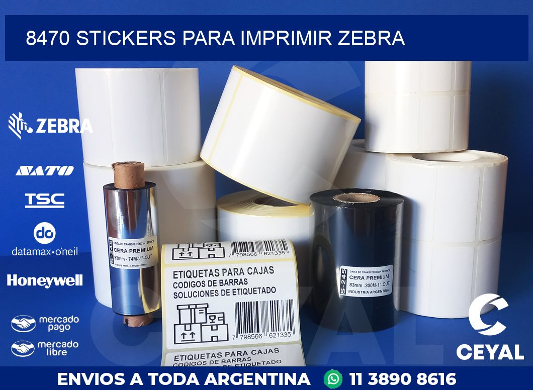 8470 STICKERS PARA IMPRIMIR ZEBRA