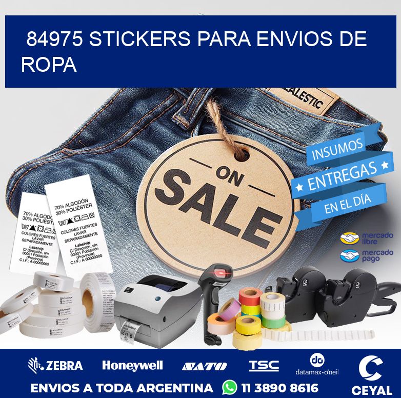 84975 STICKERS PARA ENVIOS DE ROPA