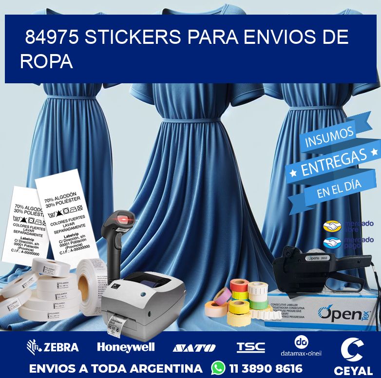 84975 STICKERS PARA ENVIOS DE ROPA