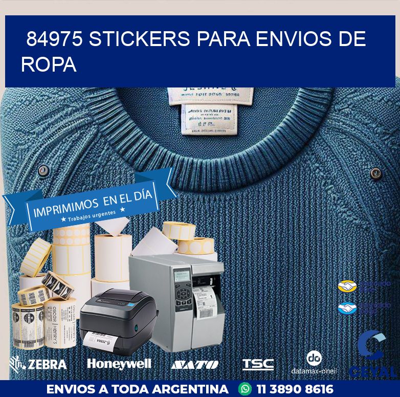 84975 STICKERS PARA ENVIOS DE ROPA