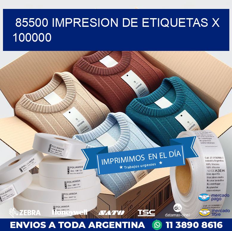 85500 IMPRESION DE ETIQUETAS X 100000