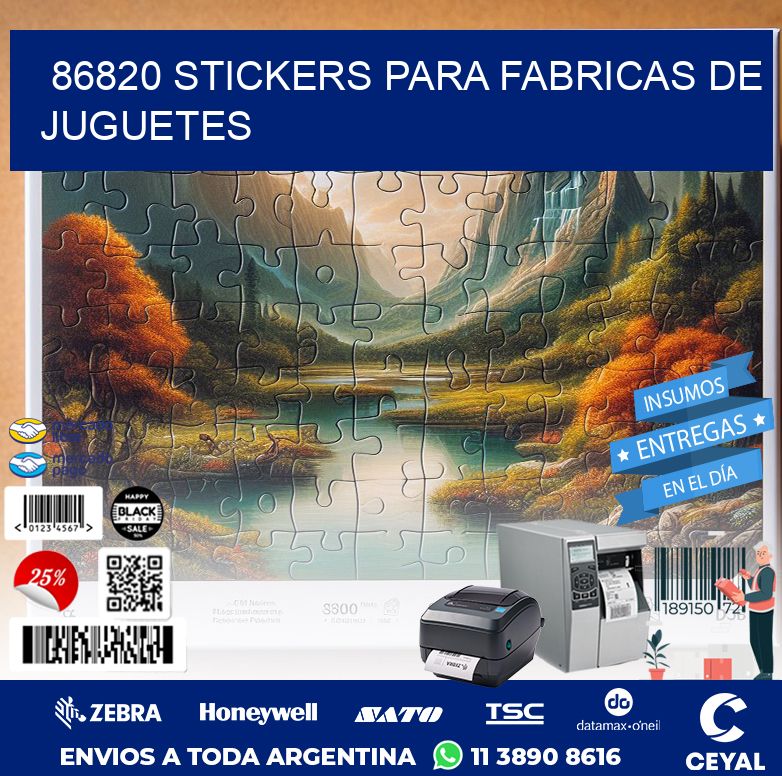 86820 STICKERS PARA FABRICAS DE JUGUETES