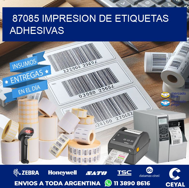 87085 IMPRESION DE ETIQUETAS ADHESIVAS
