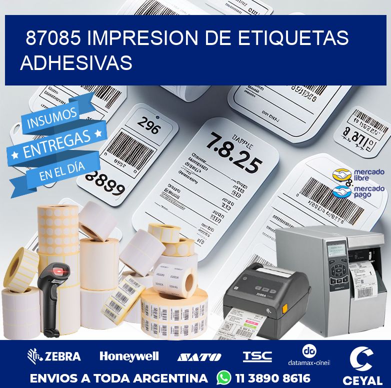 87085 IMPRESION DE ETIQUETAS ADHESIVAS