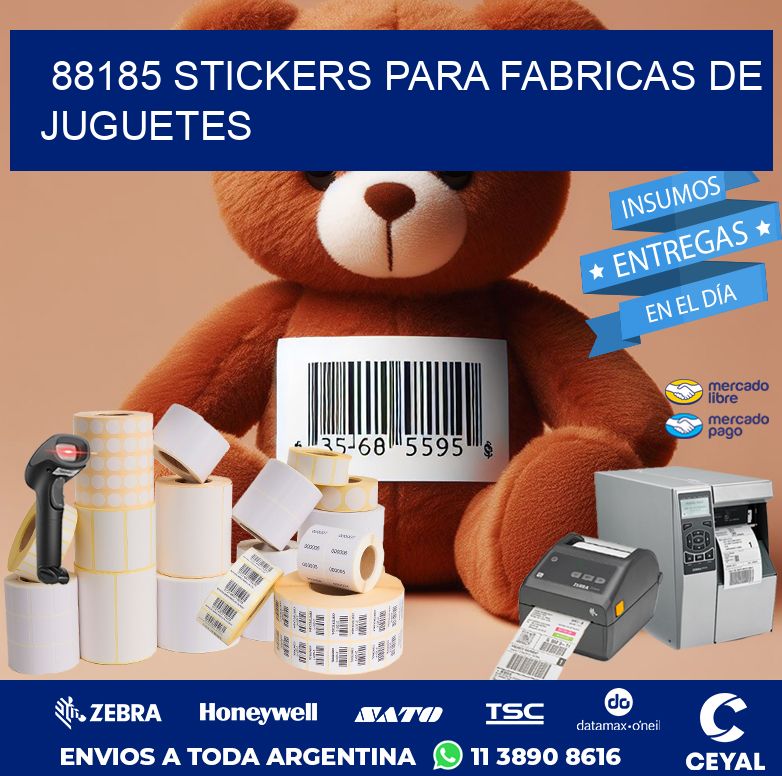 88185 STICKERS PARA FABRICAS DE JUGUETES
