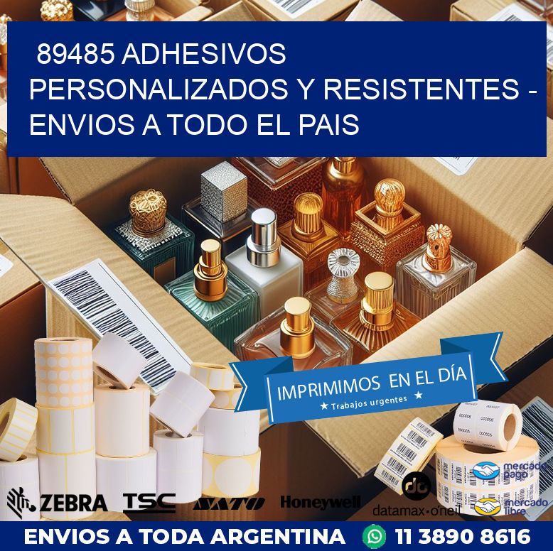 89485 ADHESIVOS PERSONALIZADOS Y RESISTENTES – ENVIOS A TODO EL PAIS