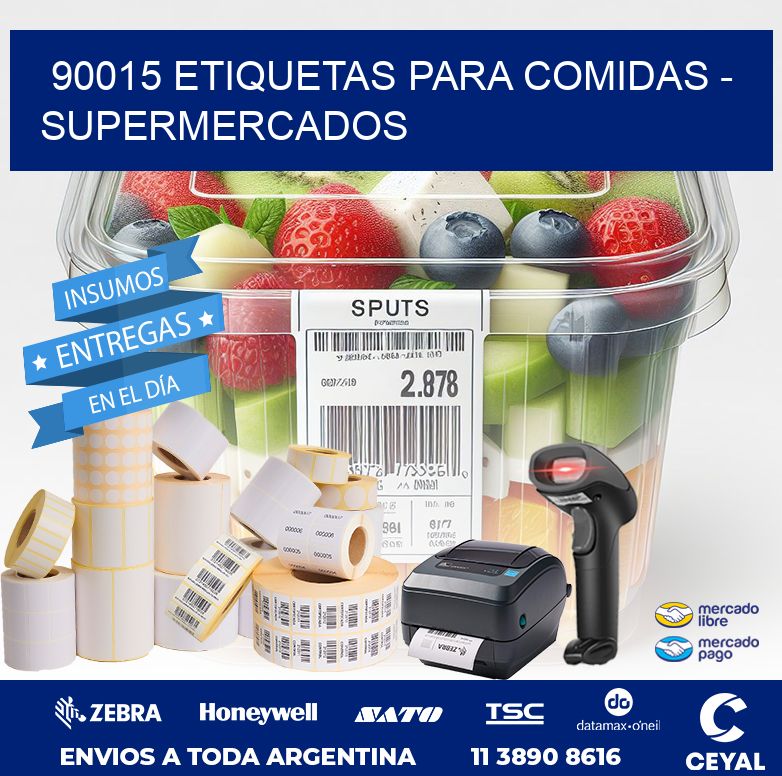 90015 ETIQUETAS PARA COMIDAS – SUPERMERCADOS