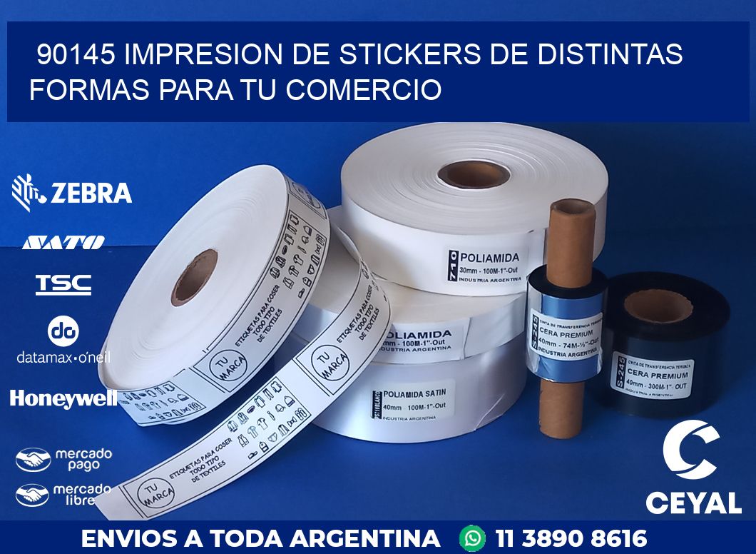 90145 IMPRESION DE STICKERS DE DISTINTAS FORMAS PARA TU COMERCIO