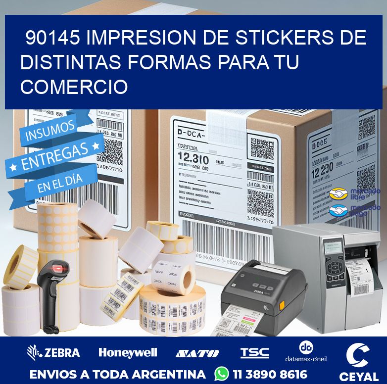 90145 IMPRESION DE STICKERS DE DISTINTAS FORMAS PARA TU COMERCIO